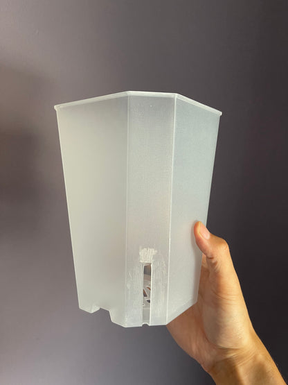 Squared Aroid Tower Pots - Clear Matte